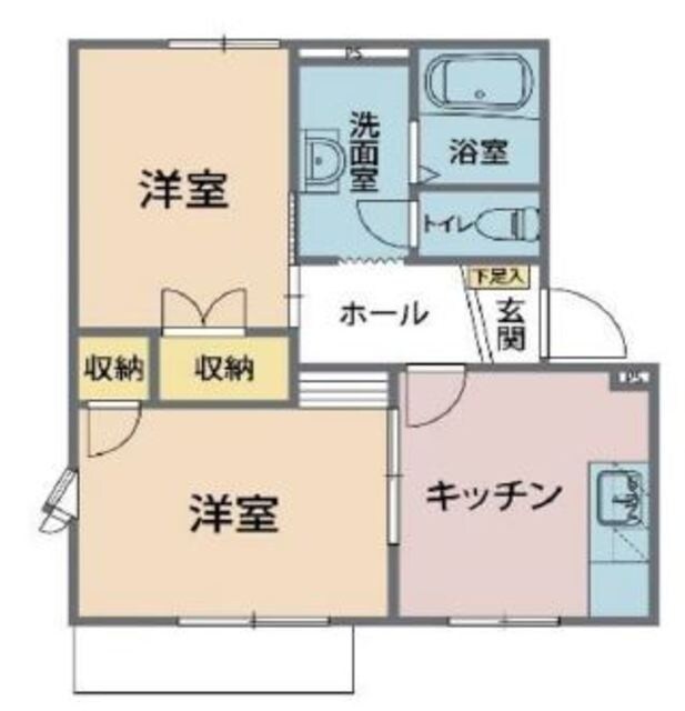 グリーンヒル清水の物件間取画像