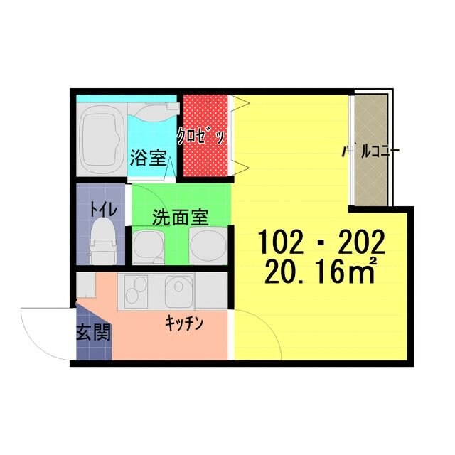 マノアコートの物件間取画像