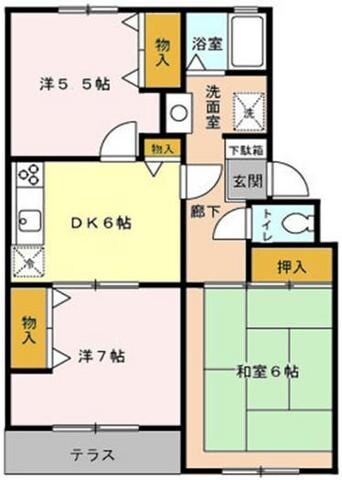 サンライズマンションの物件間取画像