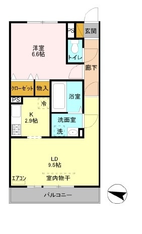 ラ ロジュマン シャンティの物件間取画像