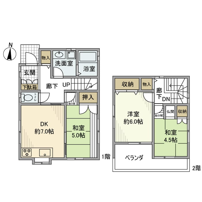 下石戸下戸建の物件間取画像