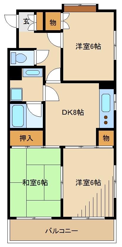 ぐりーんぷらざの物件間取画像