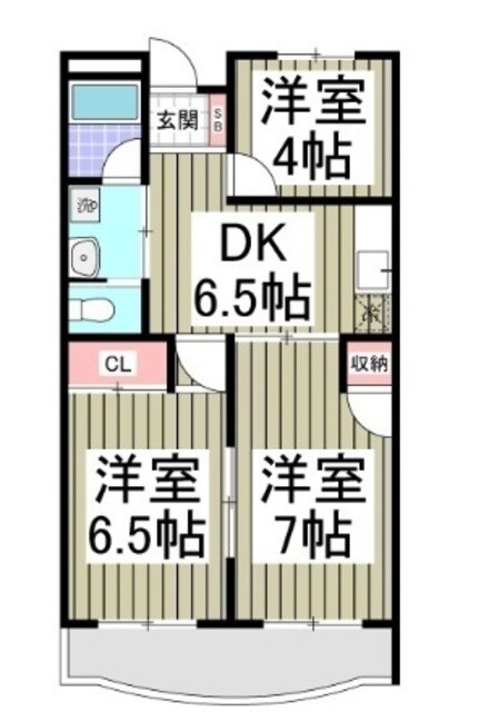 丸新ハイツの物件間取画像