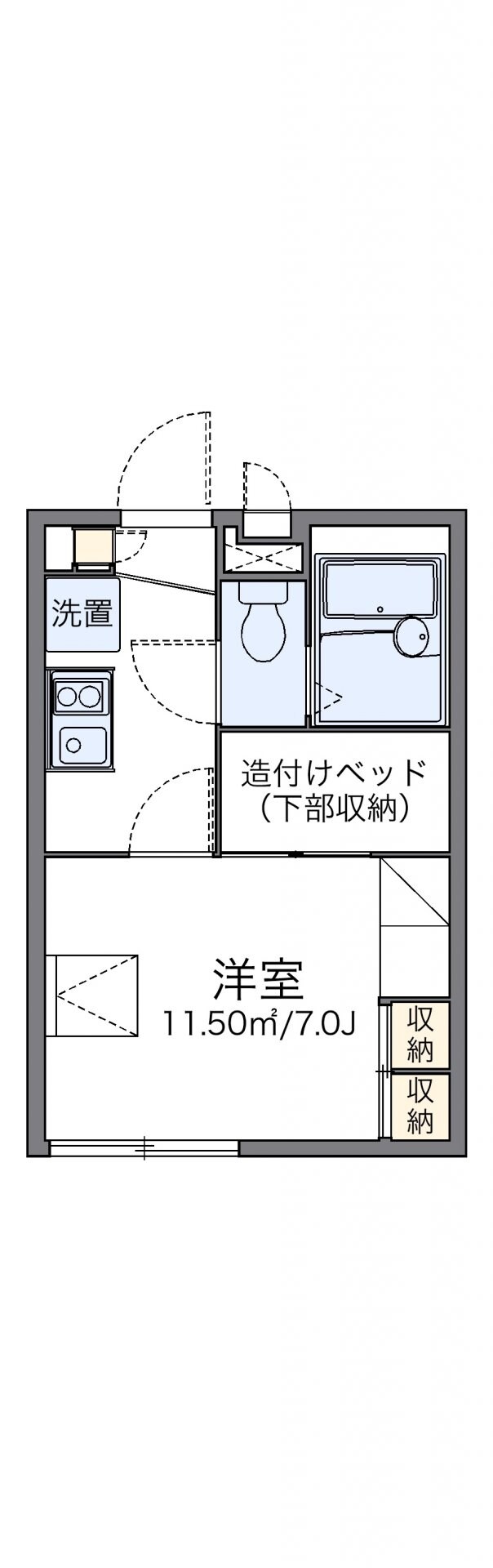 レオパレスロビンの物件間取画像