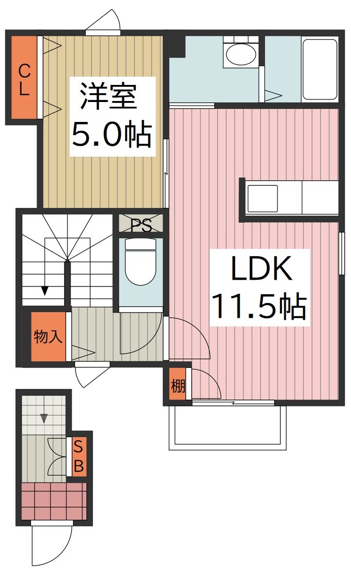 Elle casaの物件間取画像