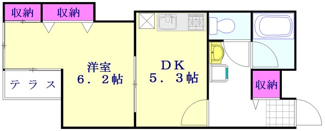 ジュネパレスの物件間取画像