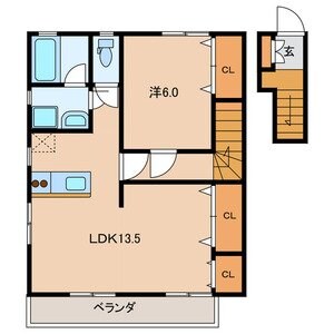 メゾンボヌールの物件間取画像