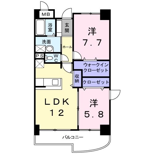 ヒル　フィールド　グレイス館の物件間取画像