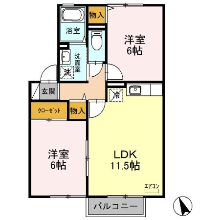 プティヴィラージュ　IIの物件間取画像