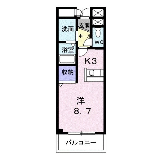 クロスローズの物件間取画像