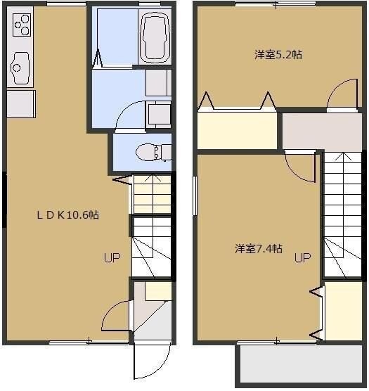 テラスハウス藤の物件間取画像