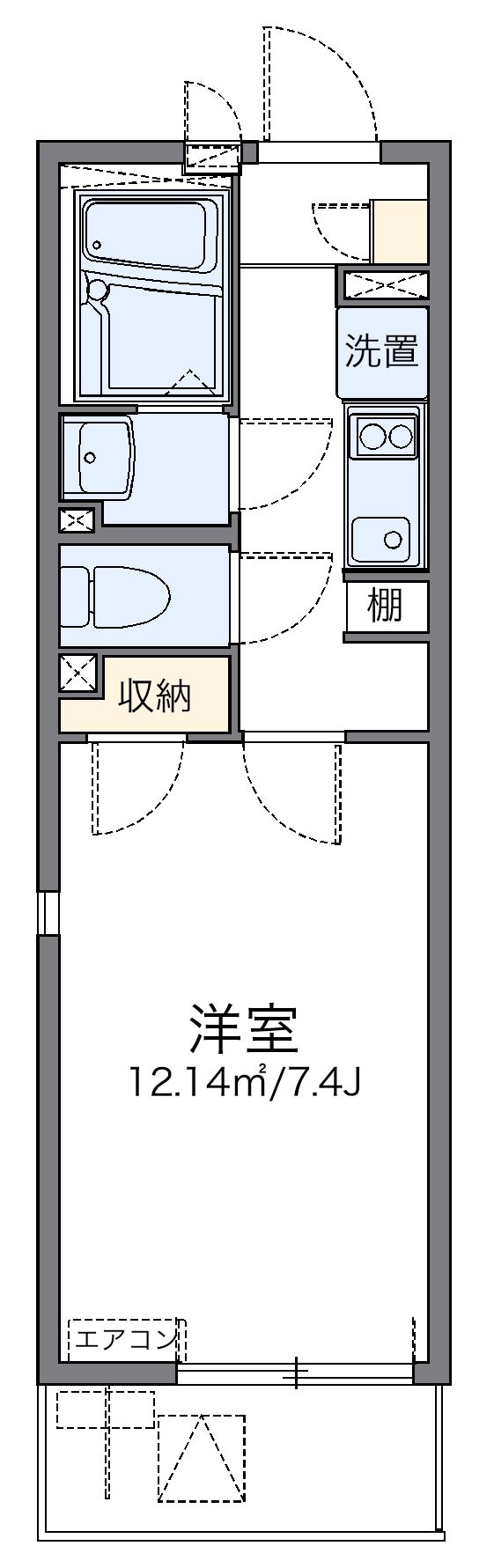 レオネクスト新川の物件間取画像