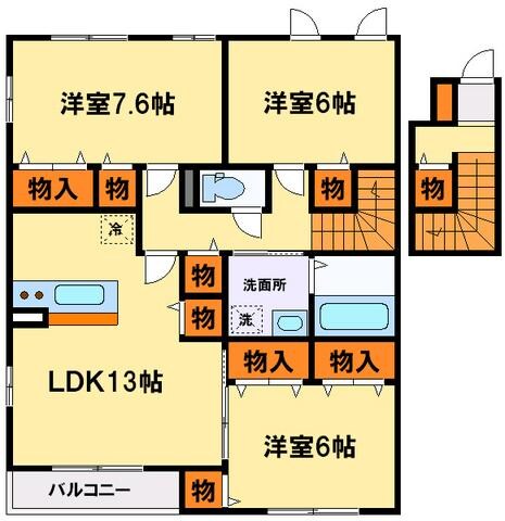 フォレステージＣの物件間取画像