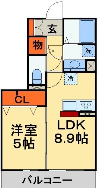 クレア　Iの物件間取画像