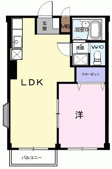 エルディム新栄の物件間取画像