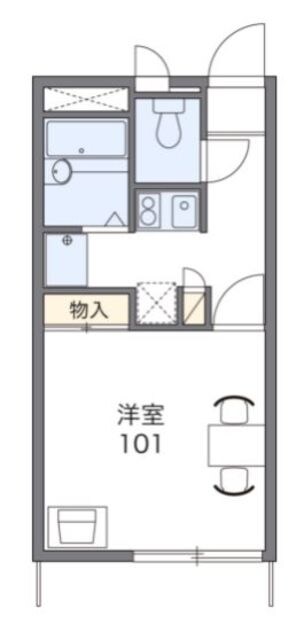 レオパレスリバーサイドガーデンの物件間取画像