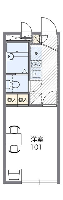 レオパレスペイサージュの物件間取画像