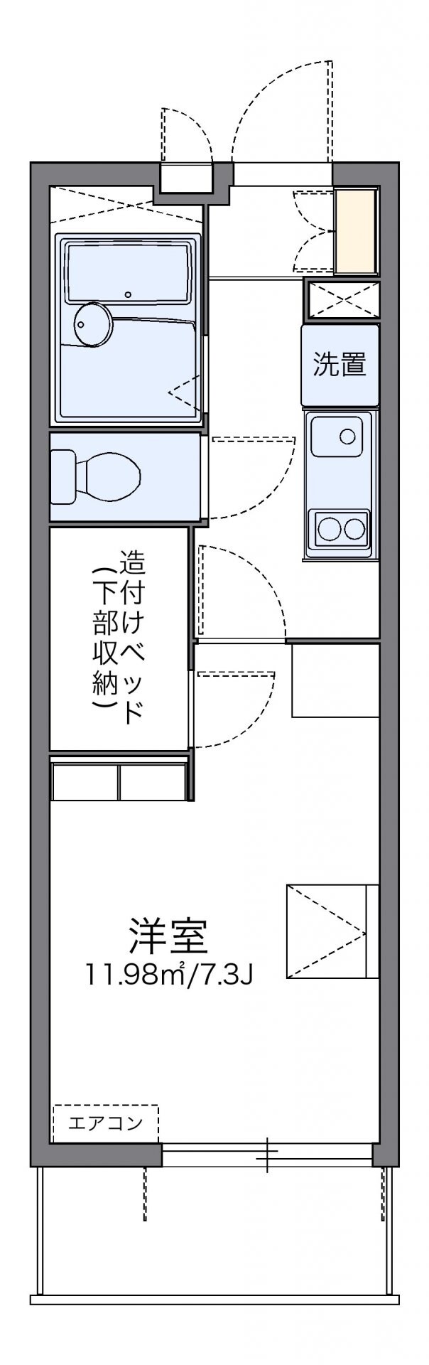 レオパレス友の物件間取画像