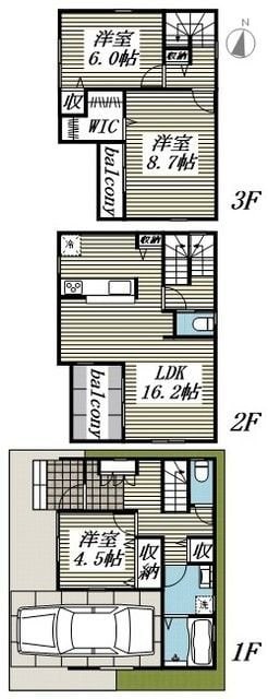 Ｓｕｍａｉ－ｔｏ越谷市恩間０１の物件間取画像