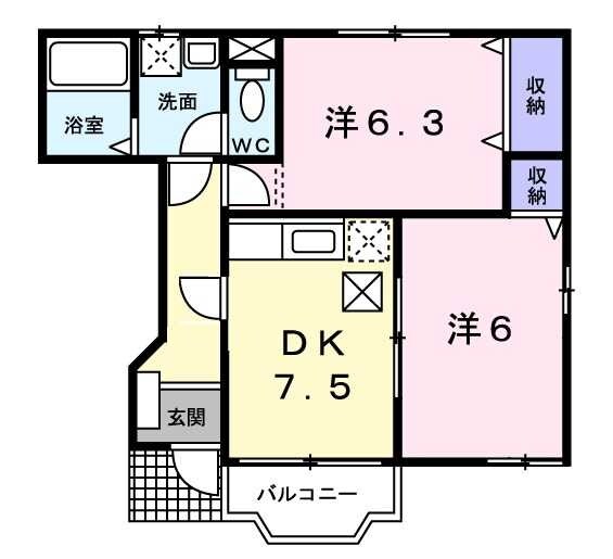 ベルガーデン東川口IIIの物件間取画像