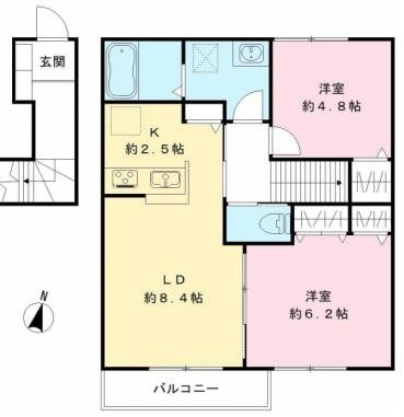 キアラヴィラ旭町の物件間取画像