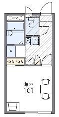 レオパレスルミエールの物件間取画像