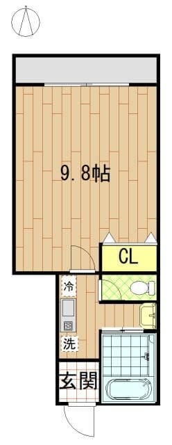 カーサスミレの物件間取画像