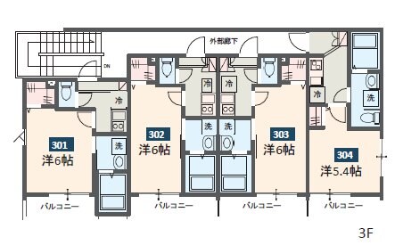 MELDIA武里IIの物件間取画像