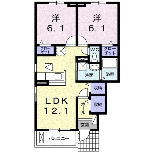 エスプリIIIの物件間取画像