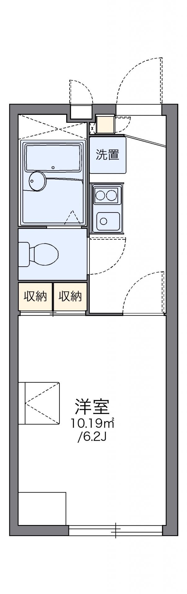 レオパレスピーチの物件間取画像