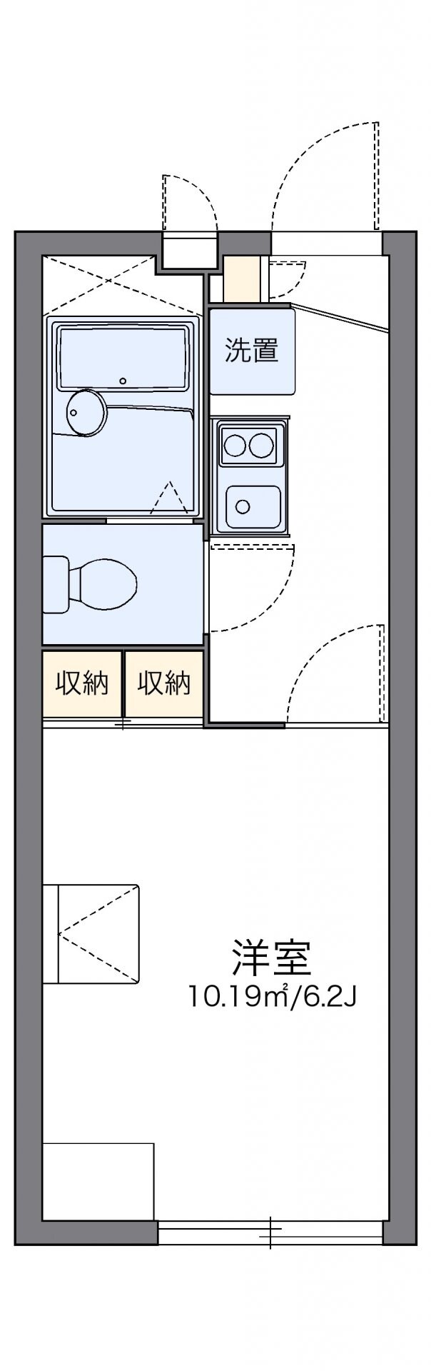 レオパレス華希の館の物件間取画像