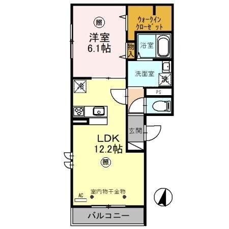 ア　レーズの物件間取画像