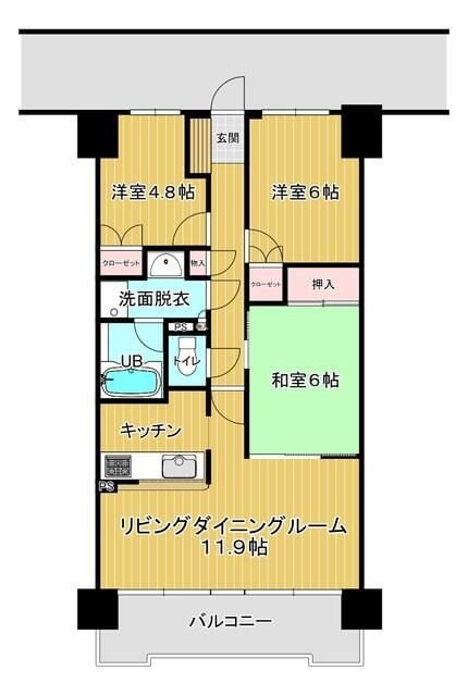 セントラルメゾン草加の物件間取画像