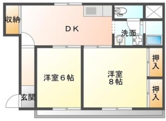 エステート山崎の物件間取画像