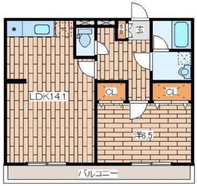 エクセルハイムの物件間取画像