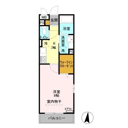 ヴィルクレール2の物件間取画像