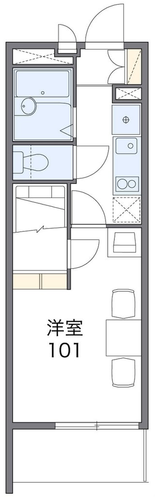 レオパレスキルシェンIIの物件間取画像