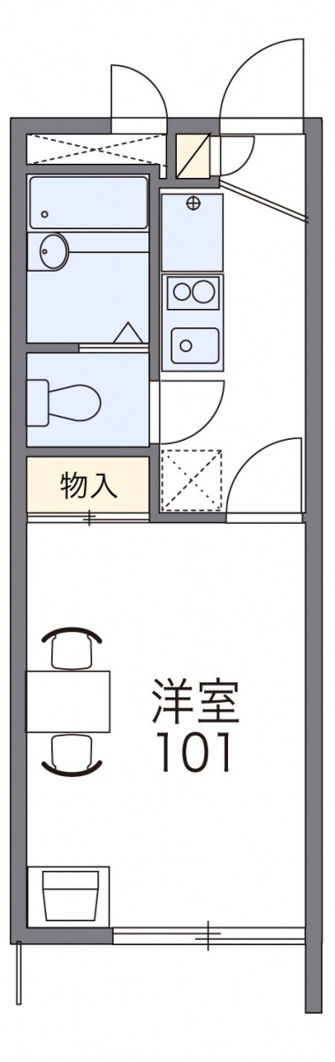 レオパレスサンファームの物件間取画像