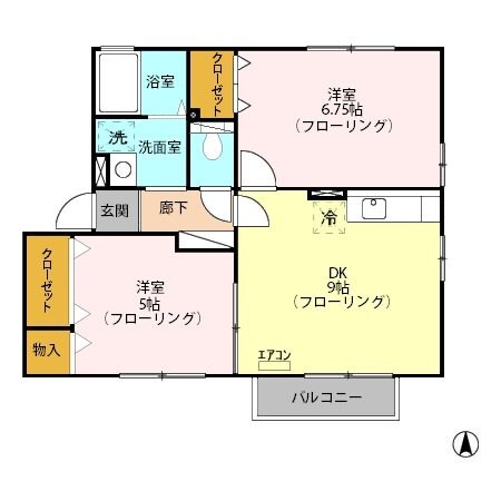 フィオーレ　壱番館の物件間取画像