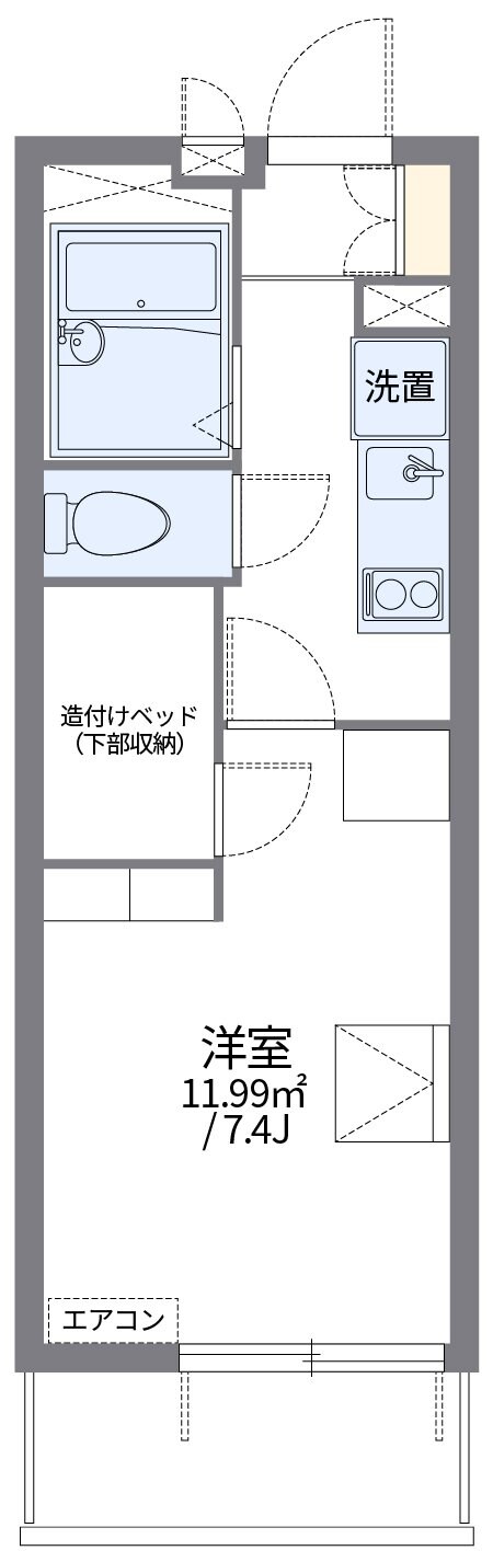 レオパレスフォレストスプリングの物件間取画像