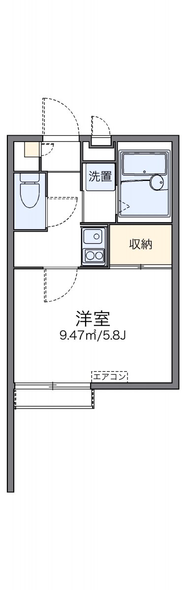 レオパレスｓｈｉｍｏ　５５の物件間取画像