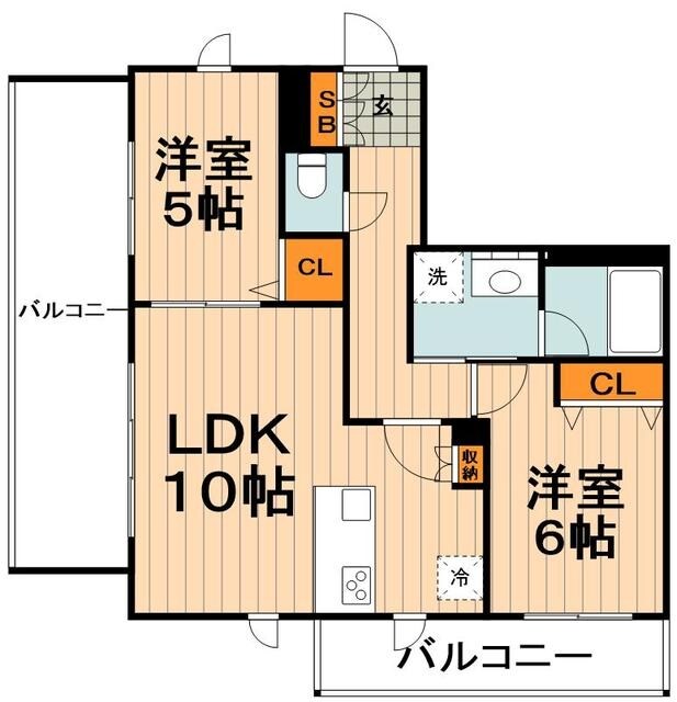 N-stage AkabaneShimoの物件間取画像