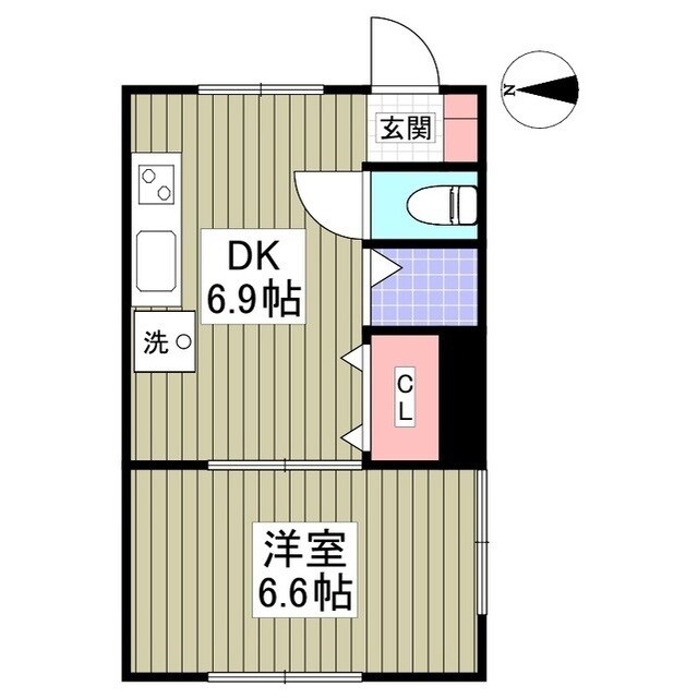 イワモトビル　ホワイトコーポラスの物件間取画像