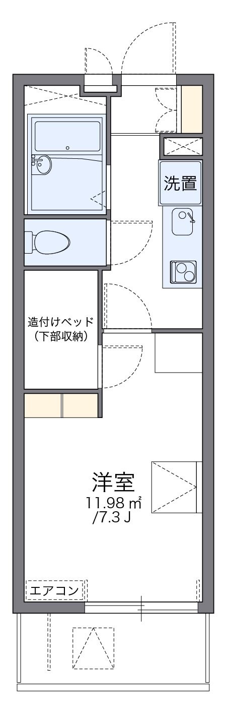 レオパレス喜沢美園の物件間取画像