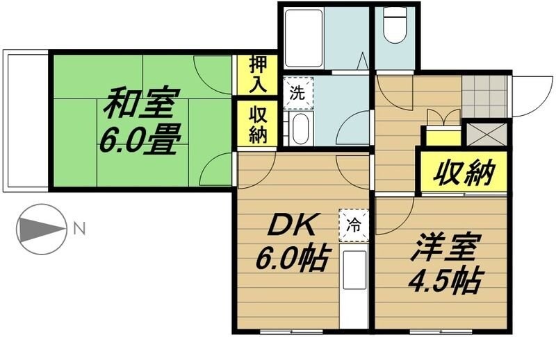 メゾン加賀谷の物件間取画像