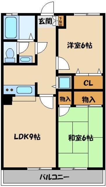 シャトルハイツの物件間取画像