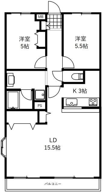 ＰＡＲＫ　ＴＥＲＲＡＣＥ　浦和の物件間取画像