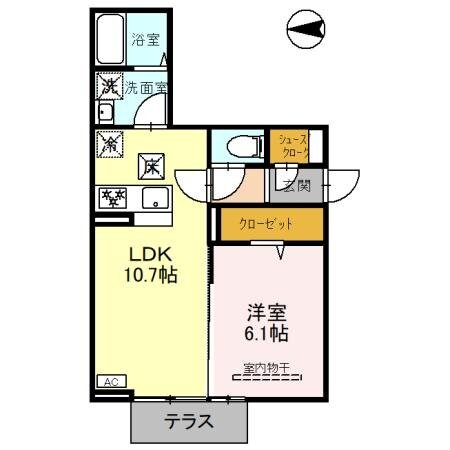 グランディールKAWAGUCHIの物件間取画像