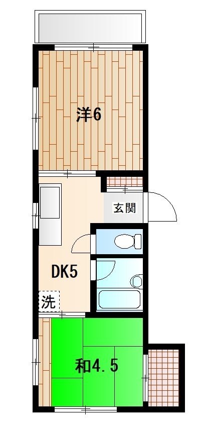 蕨クリーンハイツの物件間取画像