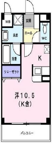 カーバリーハウスの物件間取画像